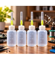 4 ADET 50ML Tekrar Kullanılabilir Kolay Doldurulan Çok Amaçlı Şırıngalı Plastik Şişe, Tutkal Aplikatör Şişesi, Rosin Lehim akı, Temizlik,Kozmetik Sıvıları,Yapıştırıcılar İçin Tasarlanmış