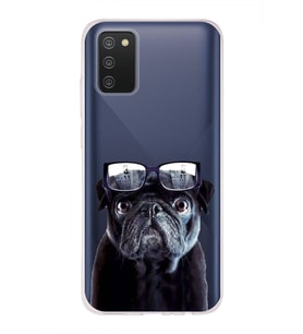 PrintiFy Samsung Galaxy A02s ile Uyumlu 1mm Slim Fit Köpek 3 050f Baskılı Şeffaf  Kılıf