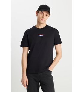 Regular Fit Small Logo T-shirt Siyah