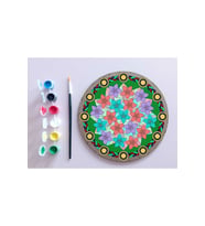 AHŞAP MANDALA 20x20 cm DAİRE MDF üzerine UV baskı modeller- DESENLİ Mandala Set Boyama