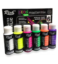 Rich Akrilik Boya Master Mix Neon Set 6 Lı 60 Cc