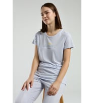 Pierre Cardin Kadın Bisiklet Yaka Kısa Kol Pijama Takım