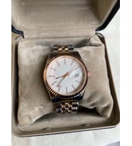 Gümüş Rose Gold Erkek Premium Kol Saati Takvimli Michael Kors Model