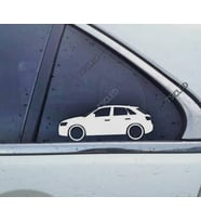 Q3 ( 8U ) Kelebek Cam Oto Sticker 17 CM 2 Adet