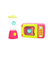 Oyuncak Mikrodalga Fırın Ve Blender Oyun Seti (Pembe)