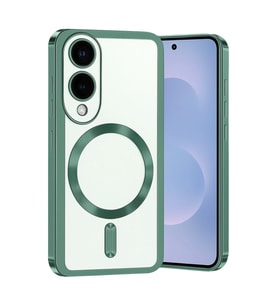Samsung Galaxy S25 Edge Kross Magneticsafe Kapak - Koyu Yeşil