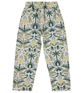 Civil Girls Ananas Desenli 6-9 Yaş Pantolon - Ekru
