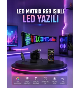 RGB LED Panel Renkli Işık Efektli Dekoratif Aydınlatma