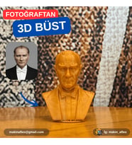 Makinafleo Mustafa Kemal Atatürk Büst Figürü (8cm)