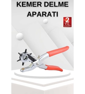 Kemer Delme Makinesi Aleti Kemer Delme Pensi Kumaş Kemer Ayakkabı Deri