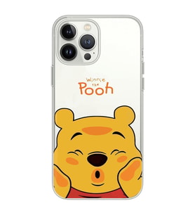 Iphone 15 Pro Uyumlu Winnie The Pooh Desenli Şeffaf Telefon Kılıfı
