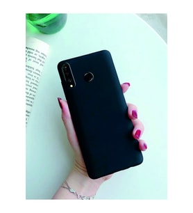Huawei Y9 Prime Kılıf Kamera Korumalı Silikon Rubber Arka Kapak (Siyah)