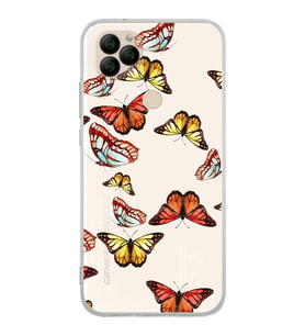 PrintiFy General Mobile GM 22 ile Uyumlu 1mm Slim Fit Water Color 2 Baskılı Şeffaf  Kılıf