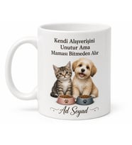 Evcil Hayvan Maması Almaktan Kendi Alışverişini Unutanlara Kupa Hediye Bardak