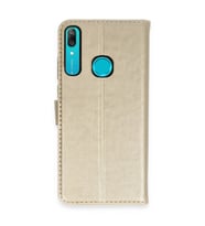 Huawei Y6 Prime Kılıf Trend S Plus Kapaklı Kılıf - Gold