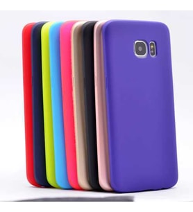 Samsung Galaxy S6 Edge Kılıf Soft Mat Premier Case (SAKS MAVI)