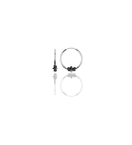Söğütlü Silver Gümüş 14 mm işlemeli halka küpe