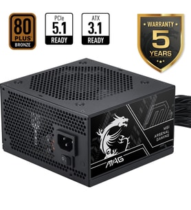 MSI MAG A750BN PCIE5 III 750W 80+ BRONZE  ATX 3.1 PCIE 5.1 POWER SUPPLY