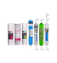 Su Arıtma Cihazı Filtresi 7'li Filtre Seti Paket Açık Kasa Quick Bağlantılı Inline
