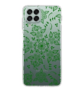 Samsung Galaxy M33 Kapak Nostalji Desen Tasarımlı Şeffaf  Kılıf