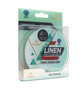 DFT Bojin 4X Linen İp Misina 0.10 mm  150 m  Yeşil