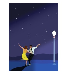 La La Land Tablo Ahşap Poster Dekoratif