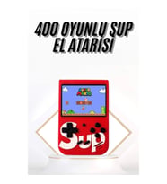 Mey İthalat® Çocuklara Özel Taşınabilir Sup El Atarisi 400 Oyunlu Nostaljik Oyun Konsolu