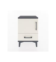 Arges Komodin 2 Raflı Tek Kapaklı 44x30x64 Antrasit-Aytaşı