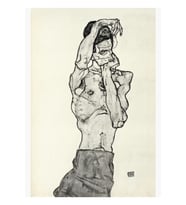 Egon Schiele - Zeichnungen Iı 1914 Tablo Ahşap Poster Dekoratif