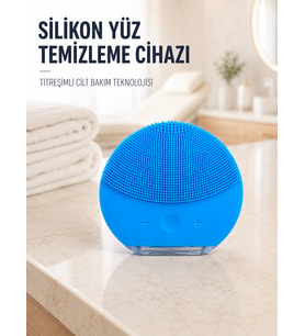 Elektrikli Silikon Yüz Temizleme Fırçası Şarjlı Ayarlanabilir Titreşimli