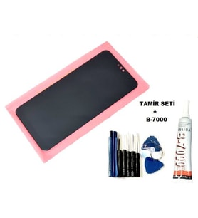 Tkgz Honor 8X Uyumlu Lcd Ekran Dokunmatik + B-7000 + Tamir Seti
