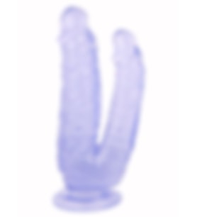 Konyax Çiftli Rengi Mor 19 cm Dildo