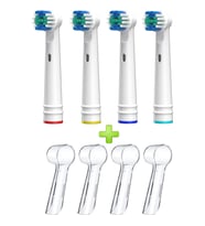 Oral-b Için Diş Fırçası Başlıkları,oral B Braun Diş Fırçası Ile Uyumlu 4'lü Yedek Başlık 4 Kapak