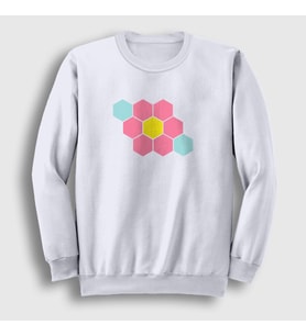 Presmono Unisex Beyaz Zoe Lee Mucize Uğur Böceği Miraculous Ladybug Sweatshirt 488211tt