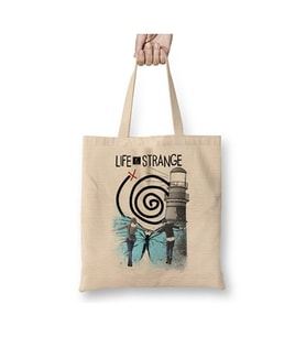 Life Is Strange Carpe Diem Bez Çanta Uzun Saplı Alışveriş Çantası Plaj Çantası (Beyaz)