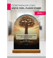 Kişiye Özel Öğretmenler Günü Pleksi Standı  İsme Özel Masa Dekoru ve Hediye (Model 1)