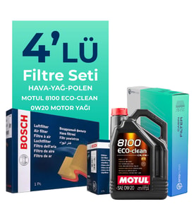 BOSCH Skoda Kamiq 1.5 TSi Filtre Bakım Seti Motul Motor Yağlı (2020-2024) 4 Lü
