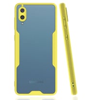 Newface Samsung Galaxy A02 Kılıf Platin Silikon - Sarı