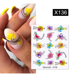 Su transferli nail art sticker X136 (53925-2)