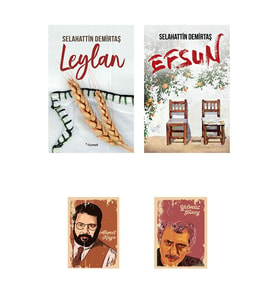Selahattin Demirtaş Efsun - Leylan Roman Seti (2 NOT DEFTERLİ) (Renksiz)