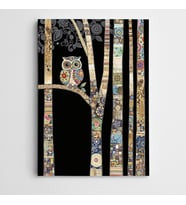 Baykuş Modern Sanat Kanvas Tablo