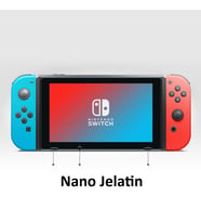 TFY Store Nintendo Switch OLED Uyumlu Ekran Koruyucusu Nano Jelatin