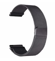 Samsung Gear S3 22mm Uyumlu Kordon Hasır Metal Mıknatıslı Zore KRD-12 Kayış