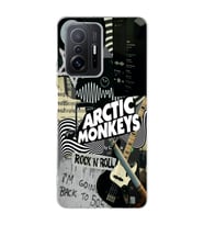Redmi Mi 11T/Mi 11T Pro Uyumlu Arctic Monkeys Kolaj Desenli Şeffaf Telefon Kılıfı