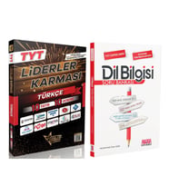 Liderler Karması TYT Türkçe 10 Yayın 10 Deneme ve AKM Dil Bilgisi Soru Bankası Seti 2 Kitap