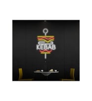 KEBAB Yazılı ve Şekilli Neon Tabela