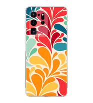 PrintiFy Samsung Galaxy S20 Ultra ile Uyumlu 1mm Slim Fit Retro Colors 5 Baskılı Şeffaf  Kılıf
