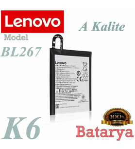 Lenovo  Uyumlu K6 Batarya BL267 model Uyumlu A Kalite Yeni Üretim