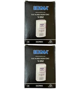 Sekma Doğal Gaz (Metan) Alarm Dedektörü S-092 (2 Adet)