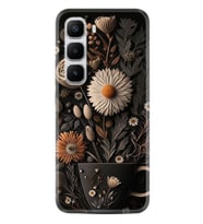 Infinix Hot 60 Kılıf Boutique Baskılı Resimli Kahve Çiçek Pcode -095